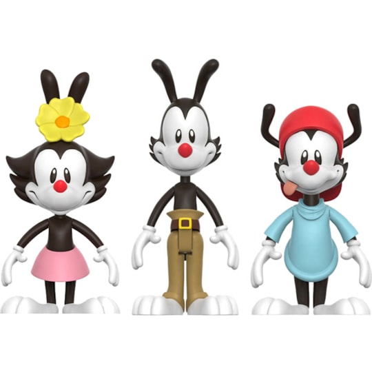 Conjunto Wakko Yakko e Dot Reaction Figures - Animaniacs - Super7