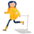 Coraline Raincoat Ariculated Figure - 15 cm - NECA