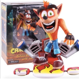 Crash Bandicoot with Hoverboard Deluxe Figure - NECA