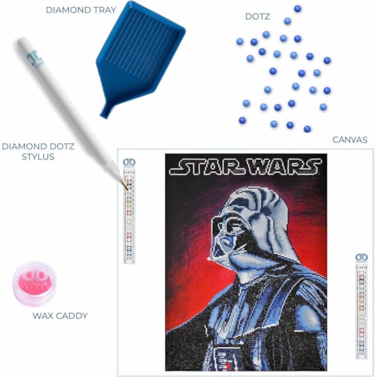 Darth Vader Diamond Painting Kit - Diamond Dotz