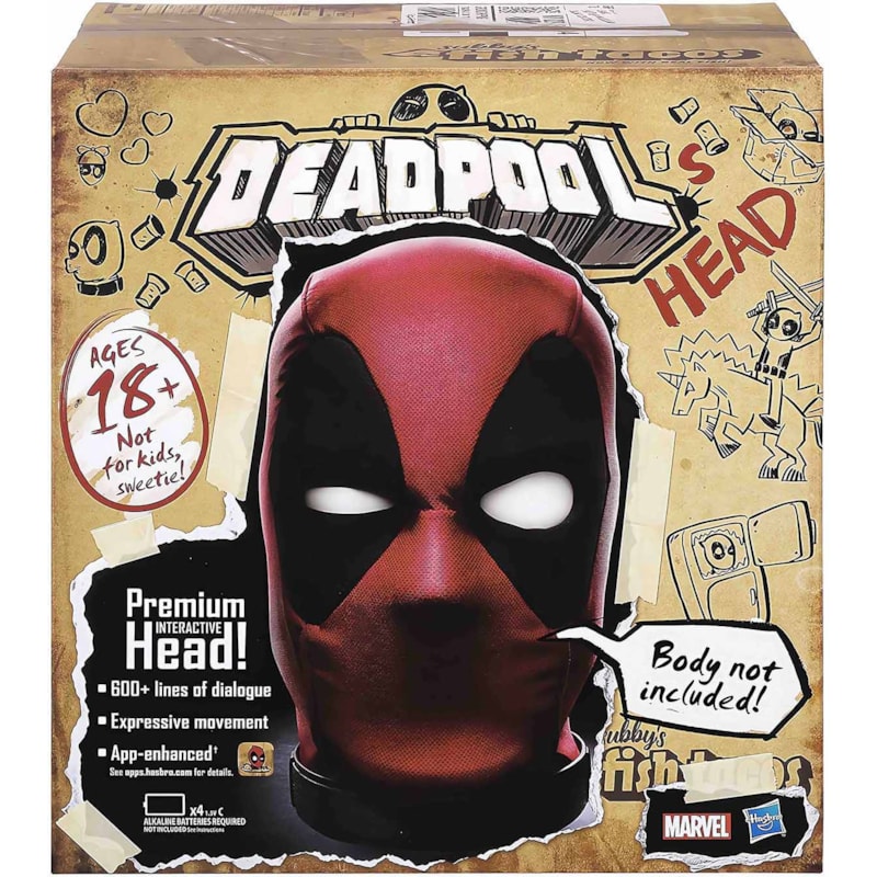 Deadpool Cabeça Animatrônica - Deadpool's Head Premium Interactive Head ...