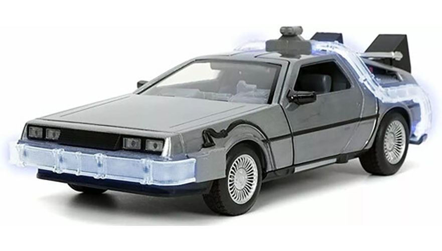 Delorean com luz Escala 1/24 De Volta para o Futuro Parte 1- Back
