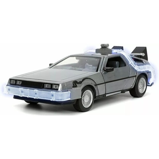 Delorean com luz Escala 1/24 De Volta para o Futuro Parte 1- Back to the Future - Jada Toys