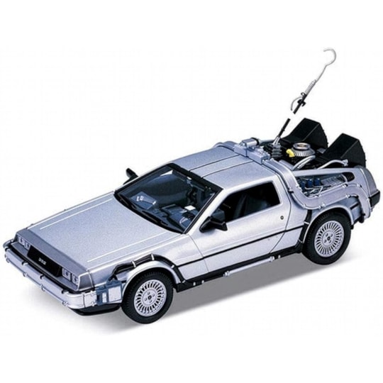 Delorean Time Machine Escala 1/24 De Volta para o Futuro Part 1 - Back to the Future - Welly