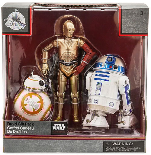 Droid Gift Pack C-3PO R2-D2 BB-8 Die Cast Action Figure Elite