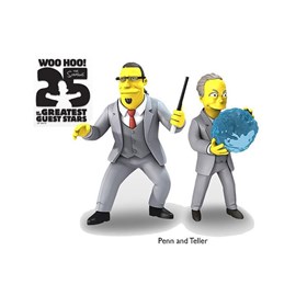 Dupla Penn e Teller Simpsons 25 of the Greatest Guest Stars Série 3 NECA