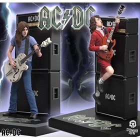 Estátua Conjunto Angus Young e Malcom Young - AC/DC - Rock Iconz Statue - Knucklebonz