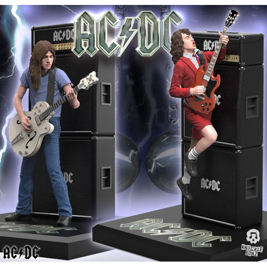 Estátua Conjunto Angus Young e Malcom Young - AC/DC - Rock Iconz Statue ...