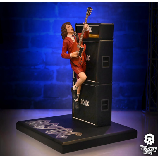 Estátua Conjunto Angus Young e Malcom Young - AC/DC - Rock Iconz Statue - Knucklebonz