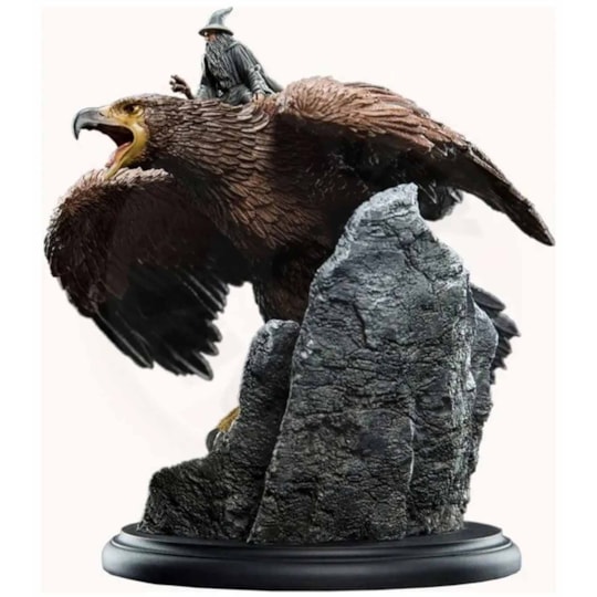 Estátua Gandalf the Grey On Gwaihir Miniature Statue WETA