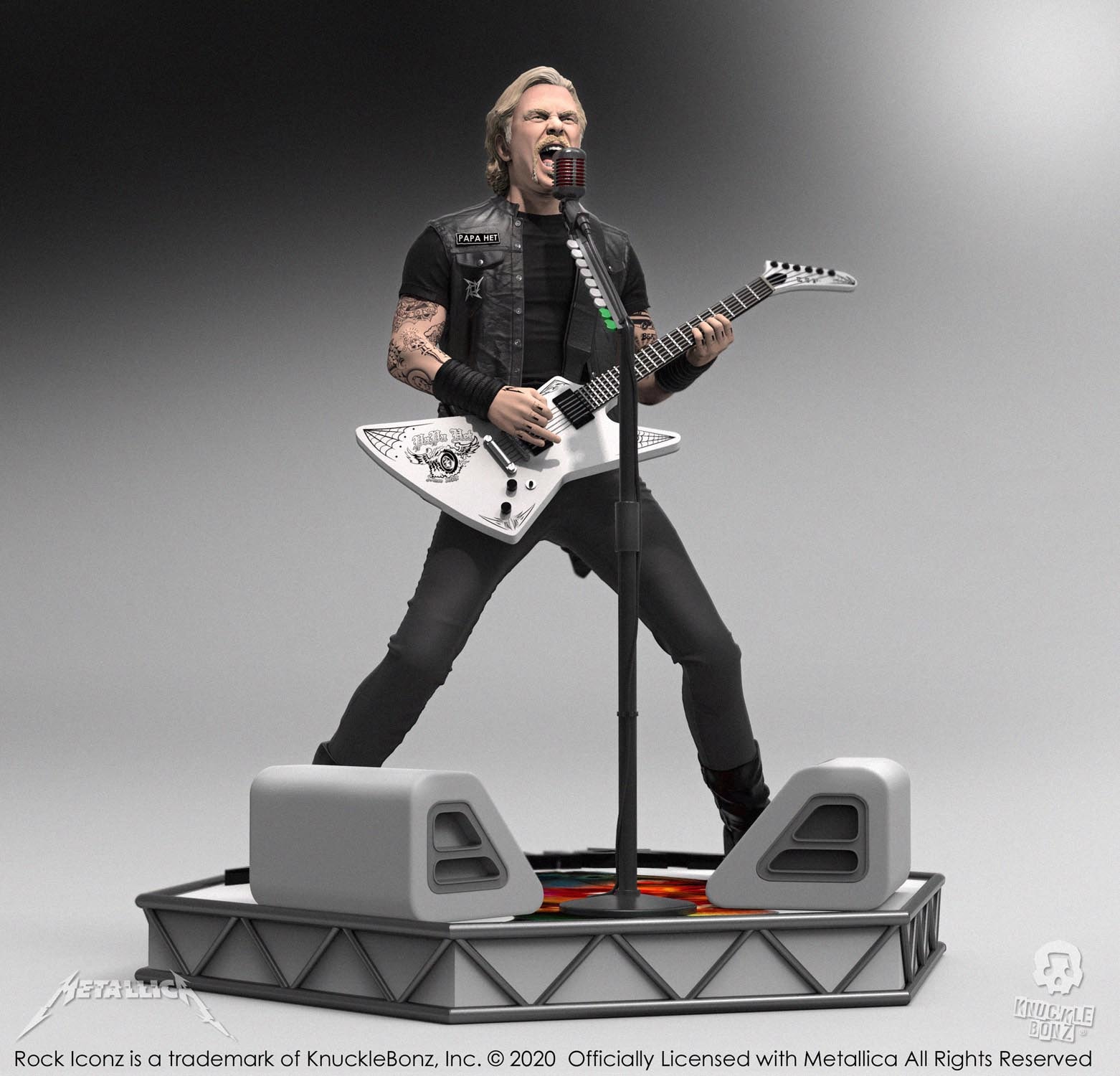 その他 llica James Hetfield KnuckleBonz Estátua James Hetfield Knucklebonz - Metallica - Rock Iconz Statue