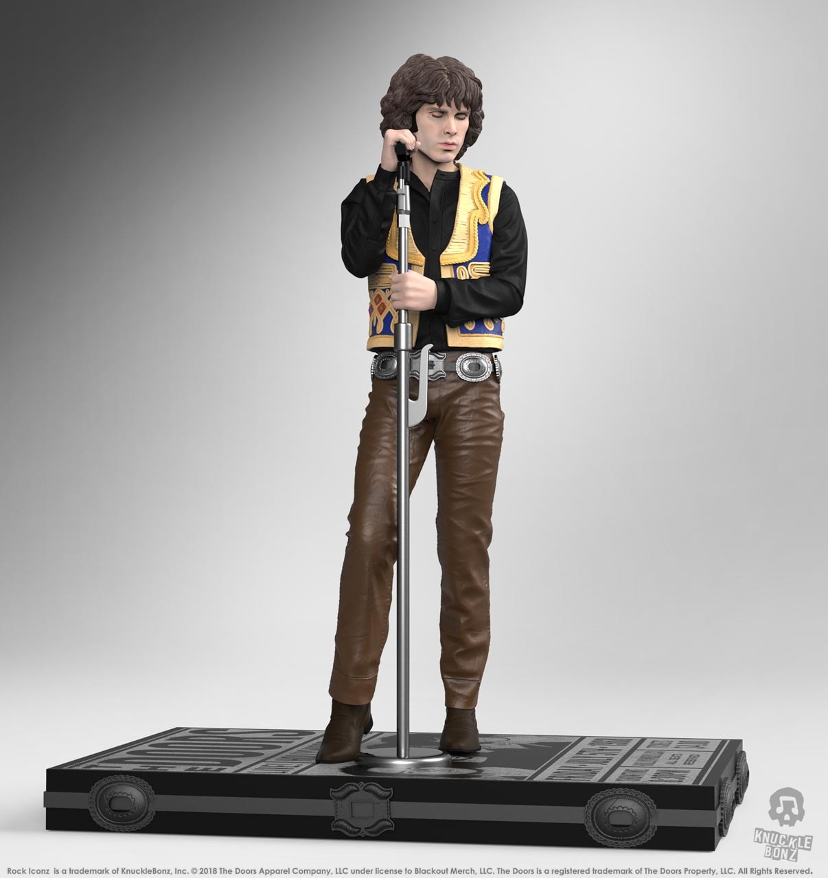 Estátua Jim Morrison The Doors Knucklebonz - Rock Iconz - Geek