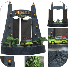 Estátua Jurassic Park Gates Environment Sculpture - Portões - Factory Entertainment