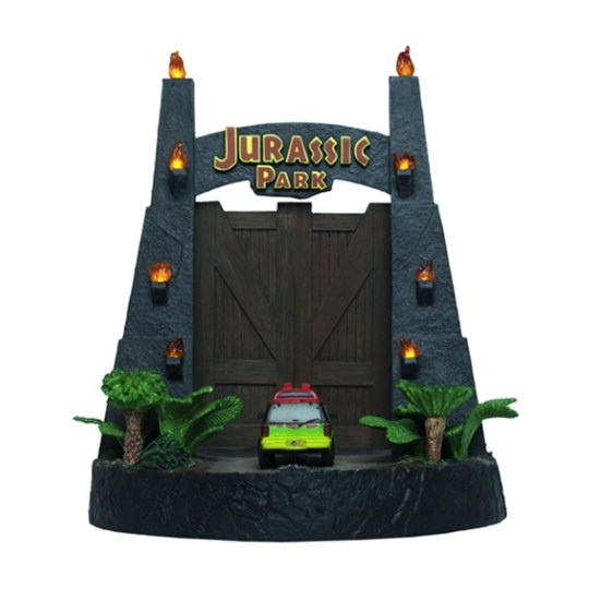 Estátua Jurassic Park Gates Environment Sculpture - Portões - Factory Entertainment