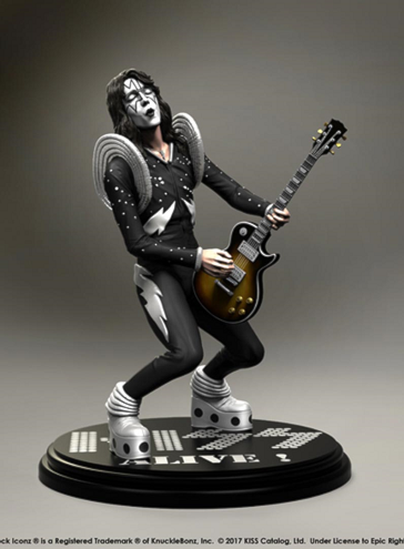 Estátua Kiss The Spaceman - Alive! KnuckleBonz - Rock Iconz Statue