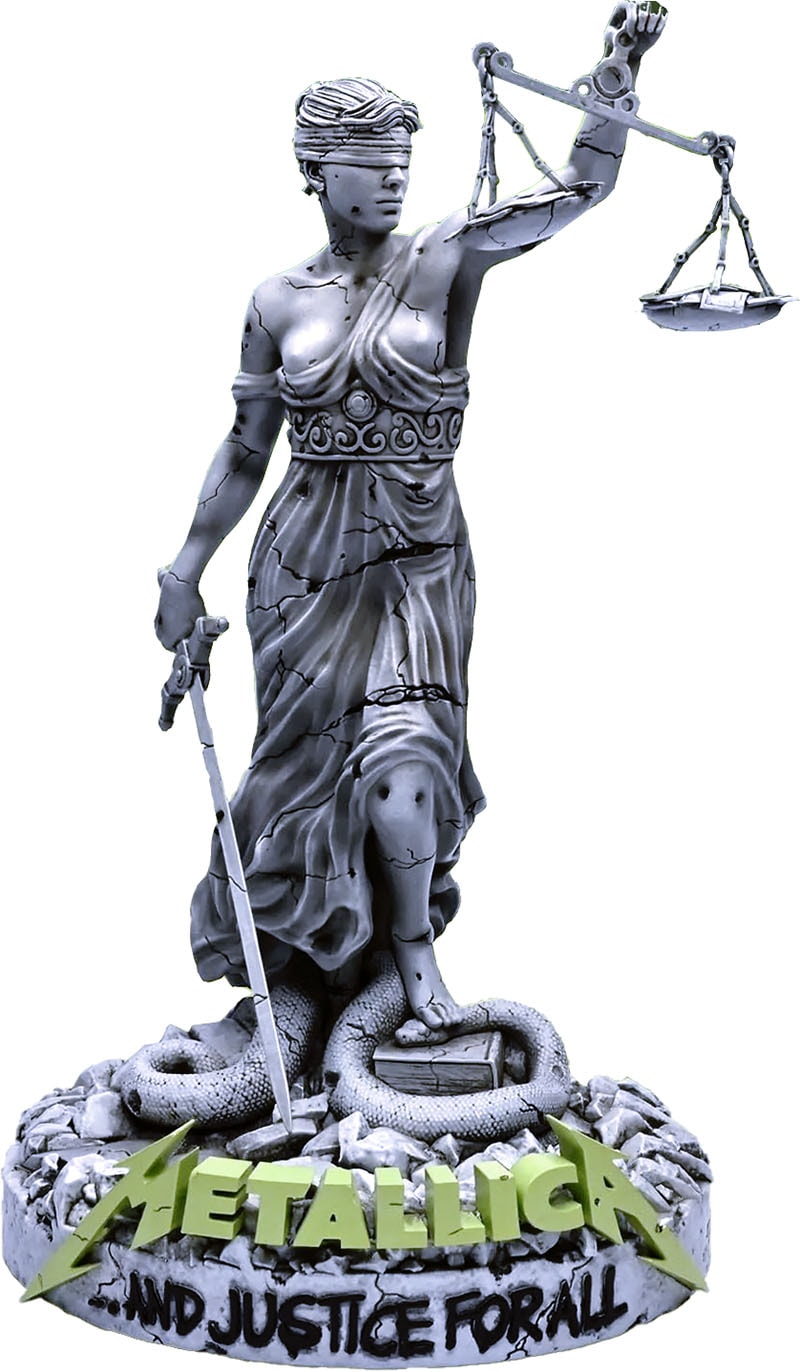 Estátua Lady Justice On Tour Series Collectible Statue - Metallica
