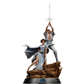 Estátua Luke and Leia Deluxe Art Scale 1/10 - Star Wars - Iron Studios