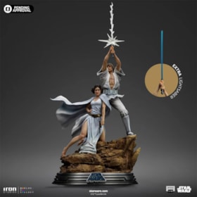 Estátua Luke and Leia Deluxe Art Scale 1/10 - Star Wars - Iron Studios