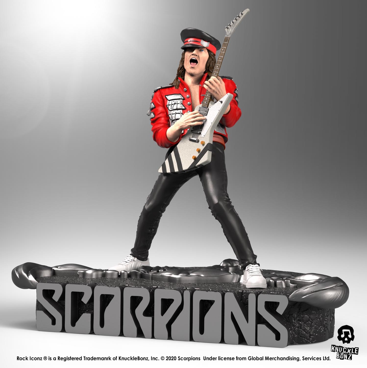 Estátua Matthias Jabs Knucklebonz - Scorpions - Rock Iconz Statue