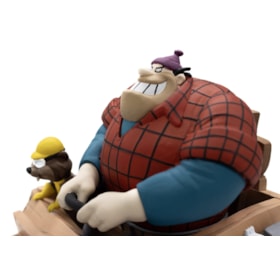 Estátua Rufus Lenhador Escala 1/24 - Corrida Maluca Wacky Races - Splash Toys