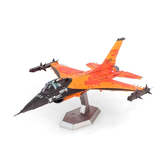 F-16 Fighting Falcon Royal Netherlands Air Force Kit de Montar de Metal - Metal Earth - Fascinations