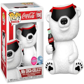 Funko Pop 90s Coca-Cola Polar Bear #158 - Flocked Special Edition - Coca-Cola