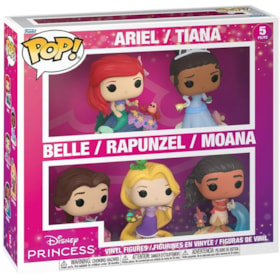 Funko Pop Ariel Tiana Belle Rapunzel Moana Princesas Disney 5-pack