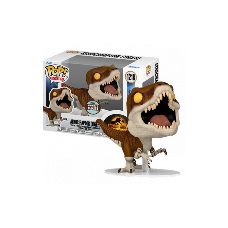 Funko Pop Atrociraptor Tiger 1218 Specialty Series Jurassic World Dominion Geek Fanaticos 