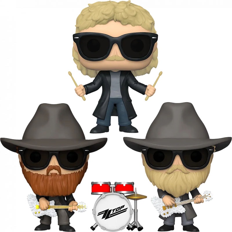Funko Pop Banda ZZTop Completa Pop Rocks! - Geek Fanaticos
