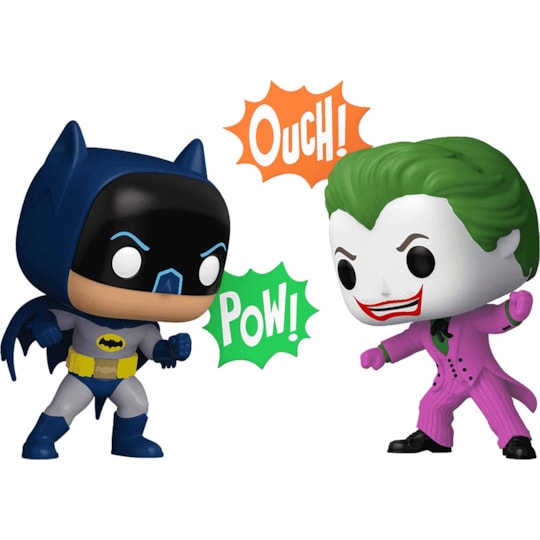 Funko Pop Batman & The Joker 1966 2-Pack Special Edition - 85th Anniversary - DC Comics
