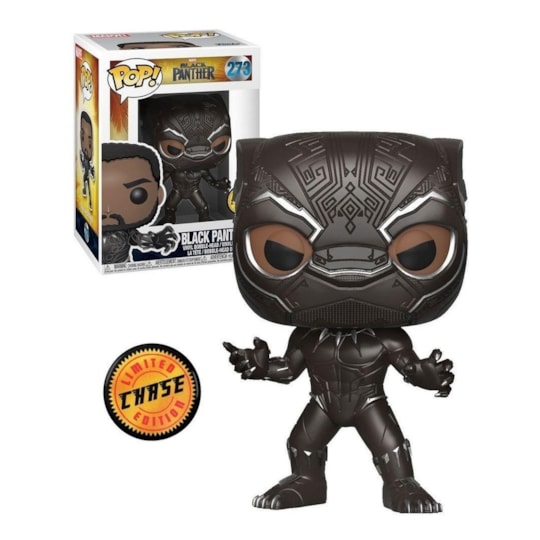 Funko Pop Black Panther Chase Edition #273 - Pantera Negra - Marvel