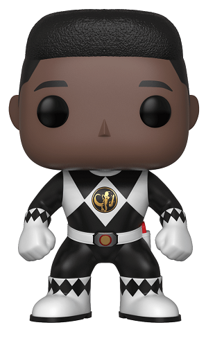Funko Pop Black Ranger #672 - Zack No Helmet - Power Rangers Preto