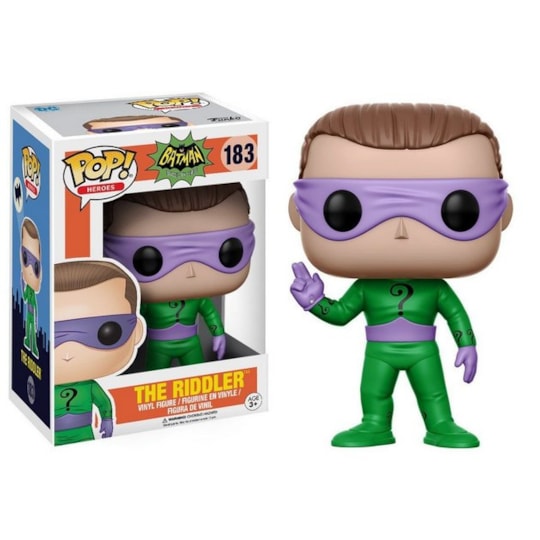 Funko Pop Charada #183 - The Riddler - Batman Classic TV Series - DC Comics