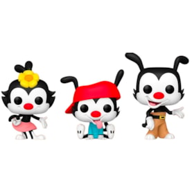 Funko Pop Conjunto Dot Wakko e Yakko #2064 #2065 #2066 - Animaniacs