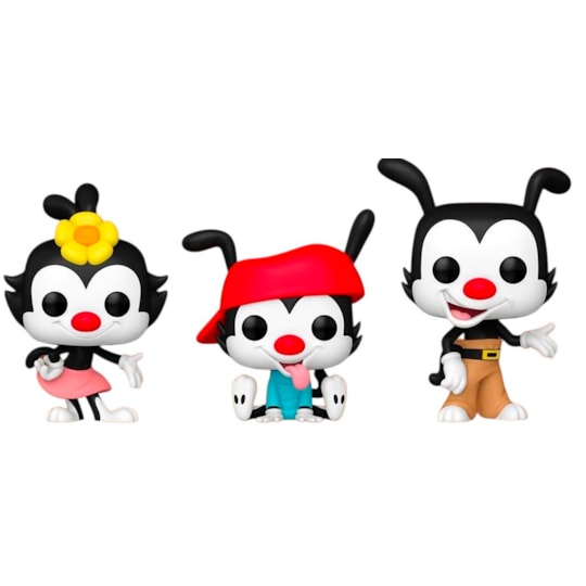 Funko Pop Conjunto Dot Wakko e Yakko #2064 #2065 #2066 - Animaniacs