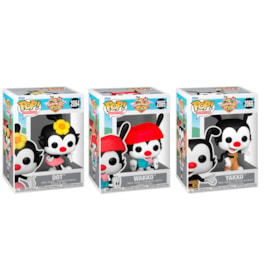 Funko Pop Conjunto Dot Wakko e Yakko #2064 #2065 #2066 - Animaniacs