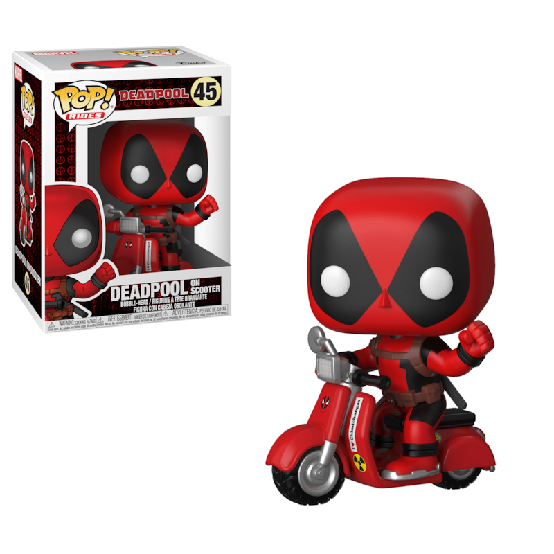 Funko Pop Deadpool on Scooter 48 Marvel Pop! Rides Geek Fanaticos