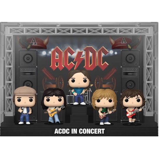 Funko Pop Deluxe Moment AC/DC in Concert Brian Johnson Malcolm Young Phill Rudd Cliff Williams Angus