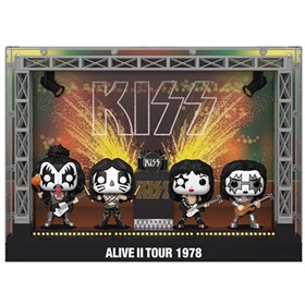 Funko Pop Deluxe Moment Kiss in Concert Alive II Tour 1978 The Demon The Catman The Starchild The Sp