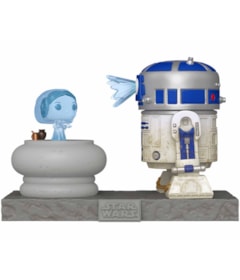 Produto Funko Pop Deluxe R2-D2 with Princess Leia Hologram #766 - Star Wars