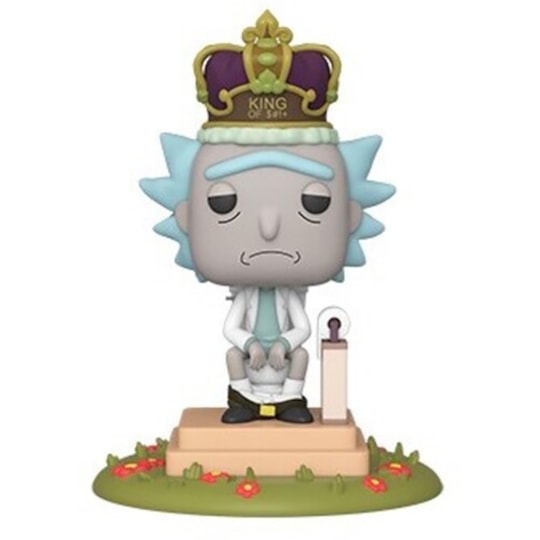 Funko Pop Deluxe Rick Sanchez King of Shit S#!+ com sons #694 - Rick & Morty - Rick and Morty