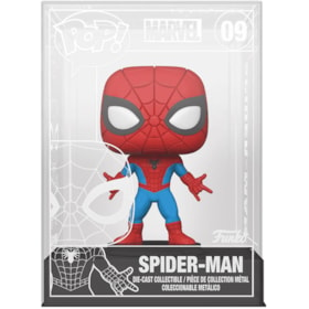 Funko Pop Die-Cast Spiderman Funko Shop Exclusive #09 - Homem-Aranha de Metal - Marvel