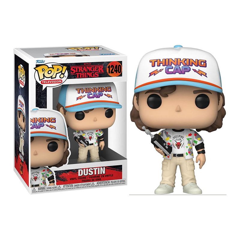 Funko Pop Dustin Thinking Cap Season 4 #1240 - Stranger Things - Geek ...