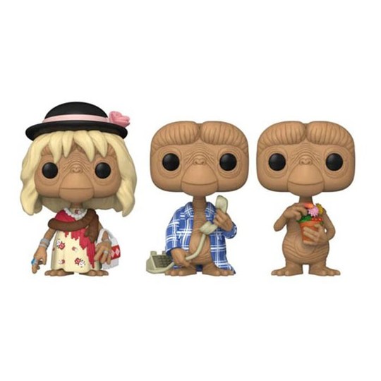 Funko Pop E.T. in Disguise E.T. in Robe E.T. with Flowers 3-pack - Special Edition - ET o Extraterre
