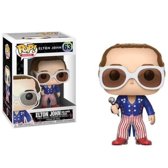 Funko Pop Elton John Red White & Blue #63 - Pop! Rocks