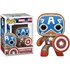 Funko Pop Gingerbread Captain America Capitão #933 - Holiday - Natal - Biscoito de Gengibre