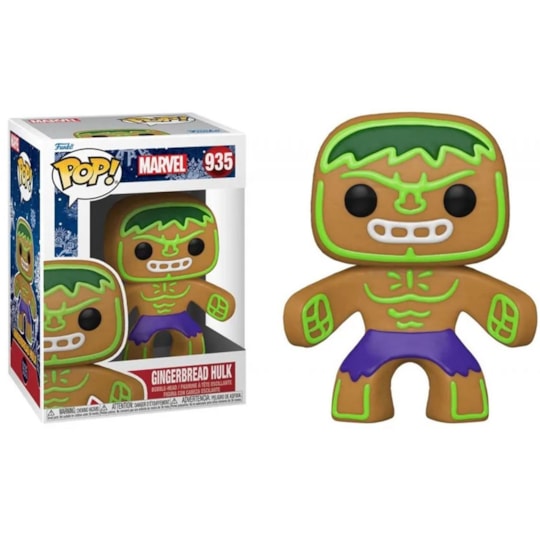 Funko Pop Gingerbread Hulk #935 - Holiday - Natal - Biscoito de Gengibre