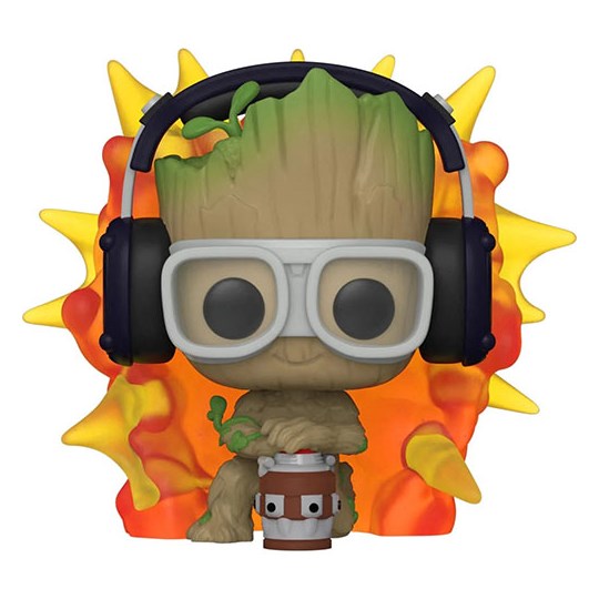Funko Pop Groot with Detonator #1195 - I am Groot - Disney Plus