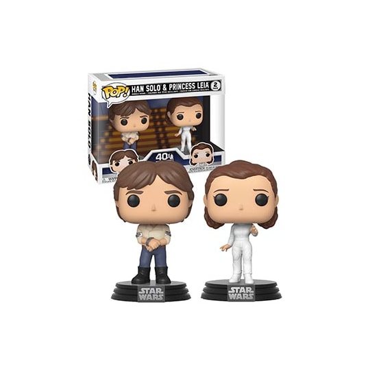 Funko Pop Han Solo & Princesa Leia #2-Pack - Star Wars