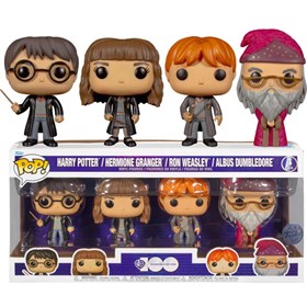 Funko Pop Harry Hermione Ron Dumbledore Special Edition #4-pack - Harry Potter
